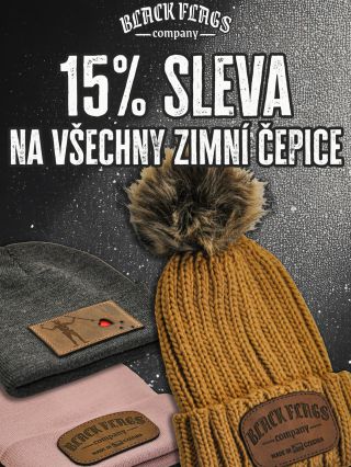 15% sleva na všechny zimní čepice Mrkni na náš e-shop www.blackflagsco.com a vyber si svůj drtič mrazu 🫡🇨🇿🤙🏻